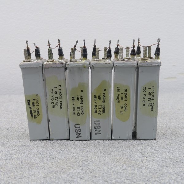 【現状】Western Electric D155003 6本 コンデンサー ウエスタンエレクトリック @60468
