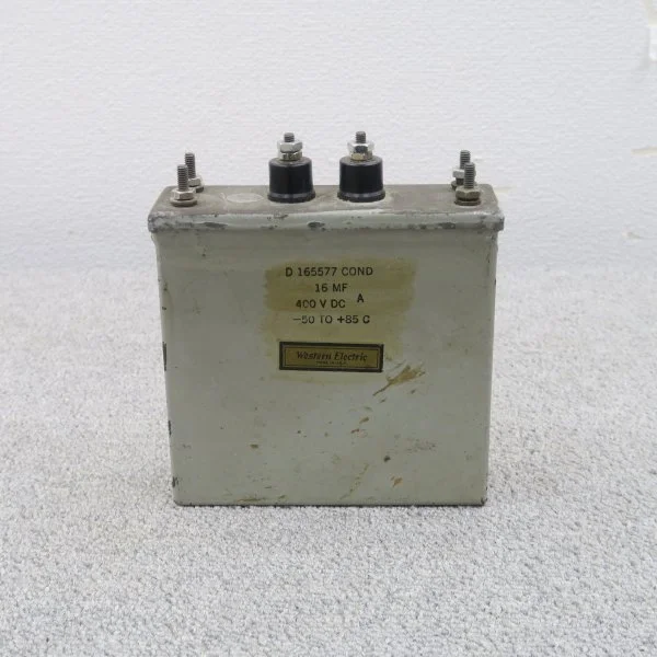 【現状】Western Electric D165577 16MF 400VDC コンデンサー ウエスタンエレクトリック @60456