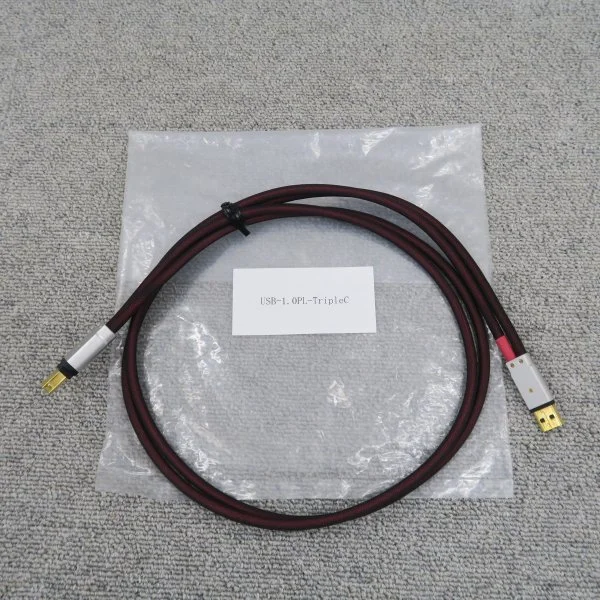 【Aランク】Acoustic Revive USB-1.0PL-TripleC 1.0m USBケーブル アコースティックリバイブ @60798