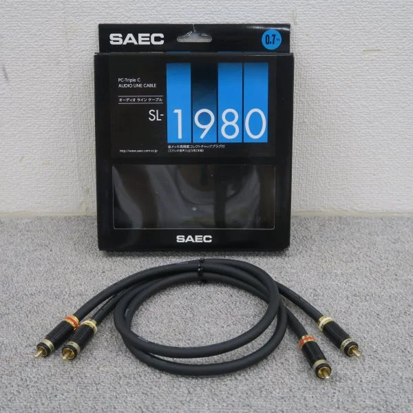 【Aランク】SAEC SL-1980 0.7m RCAケーブル サエク @60832